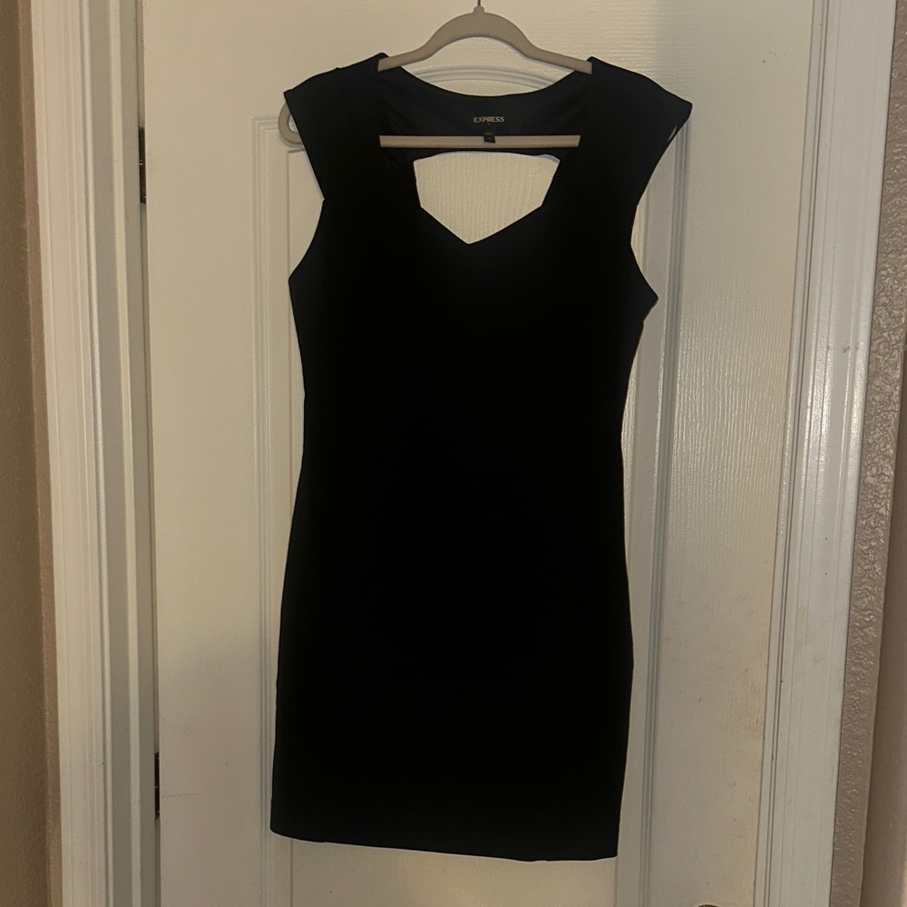 Express Elegant Black Mini Dress